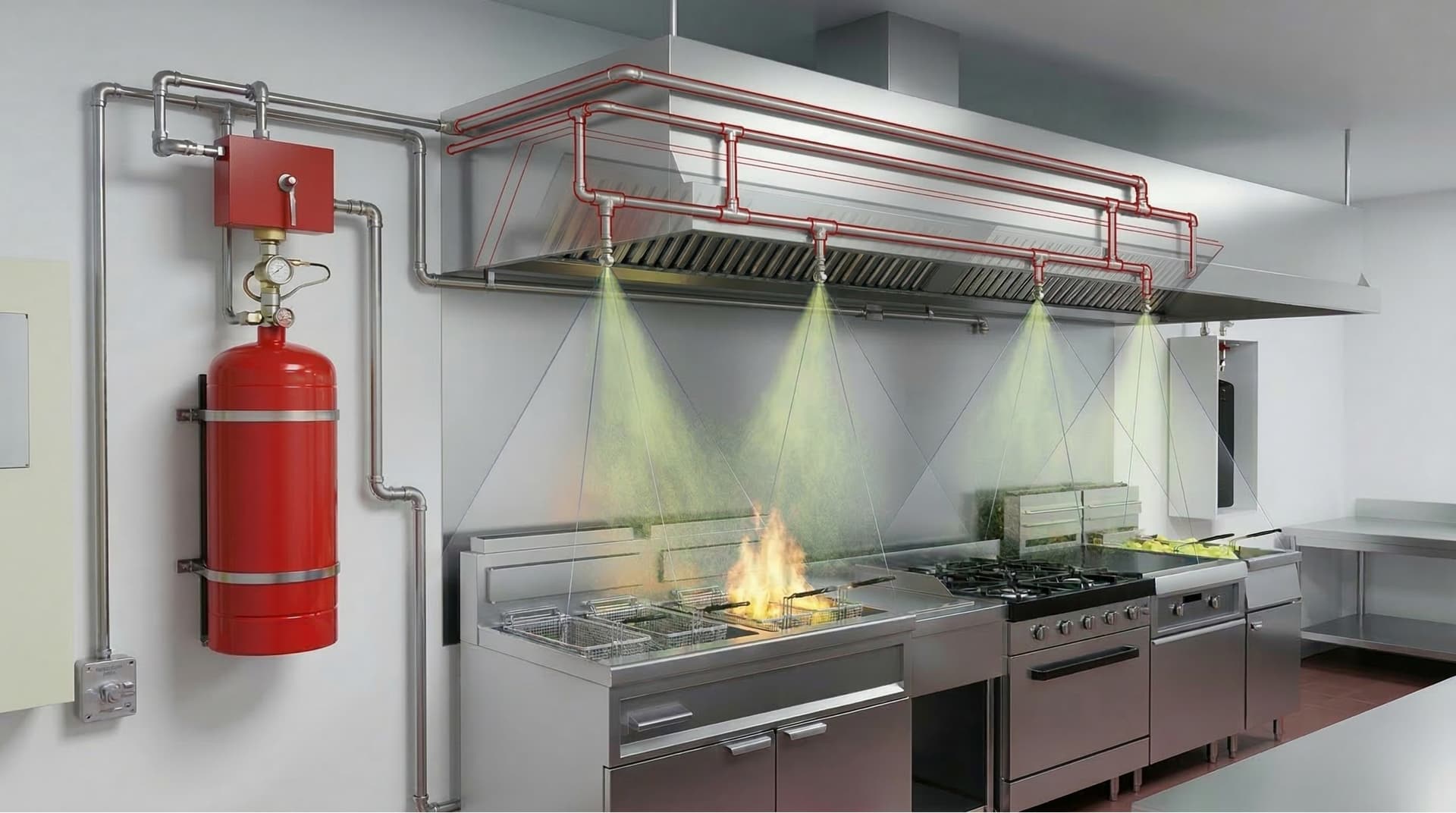 Endüstriyel Mutfaklara Özel Söndürme